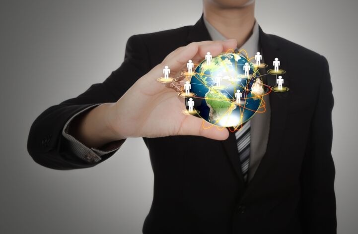 Global trademark protection and international brand registration concept